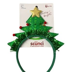 Scunci Christmas Tree Headband